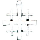 Sterling Silver Open Jerusalem Cross Pendant