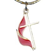 UMC Cross And Flame Key Ring