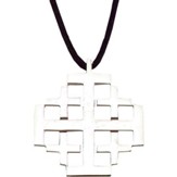 Jerusalem Cross Stainless Steel Pendant