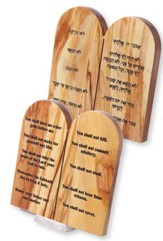 Los 10 Mandamientos en Madera de Olivo (Olive Wood 10 Commandments)