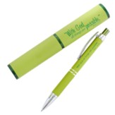 With God All Things Are Possible Gift Pen, Green