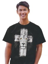 Lion Cross Shirt, Black, XXX-Large