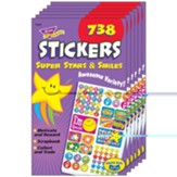 Sticker Pad Super Stars & Smiles 6 Ea