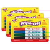Wipe Off Marker 4 Standard ÃÂ Colors Per Pk 3 Pk