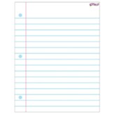 Notebook Paper Wipe Off ÃÂ Chart 17X22 6 Ea
