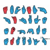 Wonderfoam Magnetic Sign Language  Letters 2