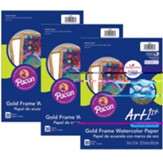 Art1St Gold Frame Watercolor paper, 30 sheets per pack