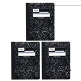 Composition Book, Wide ruled, 100 sheets per book - pack of 3