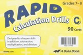 Abeka Rapid Calculation Drills C  (7-8)