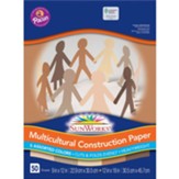 Multicultural Construction Paper 9X12 - Set of 5