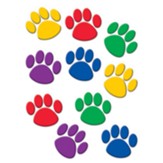 Accents Colorful Paw Prints 3Pk
