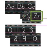 Chalkboard Brights Alphabet Line Bulletin Board Set