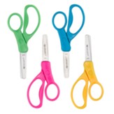 School Left and Right Handed Kids Scissors, 5, Blunt, Colors Vary, Pack of 6