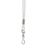 Standard Lanyard Hook Rope Style, White, Pack of 24