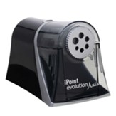 iPoint Evolution Axis Heavy Duty  Electric Pencil Sharpener, Black/Silver