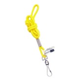 Standard Lanyard Hook Rope Style, Yellow, Pack of 24