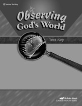 Abeka Observing God's World Tests Key