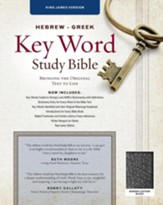 KJV Hebrew-Greek Key Word Study Bible, bonded leather, black-indexed