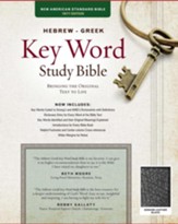 NASB Hebrew-Greek Key Word Study Bible, genuine leather, black-indexed - Slightly Imperfect