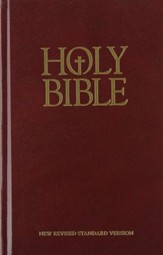 NRSV Pew Bible, Burgundy (American  Bible Society)  - Slightly Imperfect