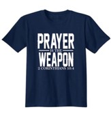 Prayer Is The Weapon, Shirt, Navy, X-Large