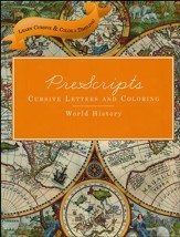 PreScripts Cursive Letters and Coloring: World History