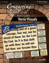 Joshua: Conquering the Battles of Life, Youth 2 to Adult Bible Study, Key Verse Visuals
