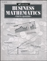Abeka Business Mathematics Tests, Quizzes & Speed Drills Key
