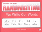 Original Handwriting: We Write Our  Words (Book C, Grade 1)