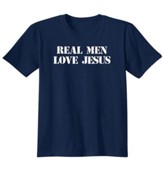 Men Love Jesus, Shirt, Navy, 3X-Large