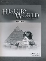 Abeka History of the World in Christian Perspective Quiz Key  (5th Edition)