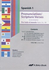 Abeka Por Todo el Mundo, Español -  Año 1A & B,  Pronunciación/Versos Bíblicos, Audio CD