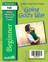 Going God's Way Beginner (ages 4 & 5) Mini Bible Memory Picture Cards