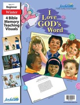 I Love God's Word Beginner (ages 4 & 5) Bible Memory Verse Visuals
