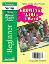 Growing in God's Word Beginner (ages  4 & 5) Mini Bible Memory Picture Cards