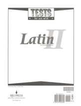 BJU Press Latin II, Tests