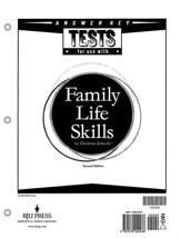 BJU Press Tests Answer Key for Family Life Skills