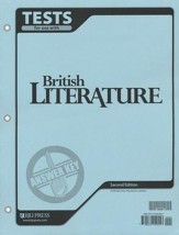 BJU Press British Literature Tests  Answer Key, Grade 12