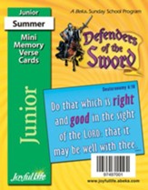Defenders of the Sword Junior (Grades 5-6) Mini Memory Verse Cards
