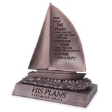 For I Know the Plans, Sailboat Sculpture, Small