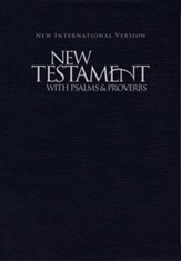 NIV New Testament with Psalms and Proverbs, Pocket-Sized,  Paperback, Blue