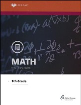Lifepac Math, Grade 9 (Algebra I),  Teacher's Guide