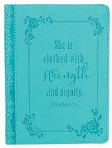 Strength & Dignity Journal, LuxLeather, Blue