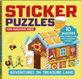 STICKER PUZZLES for Creative Kids; ADVENTURES IN  TREASURELAND: Sticker by Number