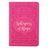 Whispers of Hope Devotional--lux leather, pink