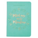 Meet Me in the Meadow--lux leather, teal