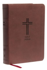 KJV Compact Reference Bible, Large Print, Leather-Look Burgundy