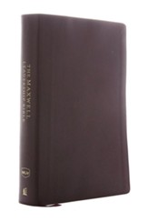 NKJV Comfort Print Maxwell Leadership Bible, Third Edition, Premium Bonded Leather, Burgundy
