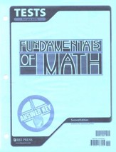 BJU Press Fundamentals of Math Grade 7 Tests Answer Key, Second Edition