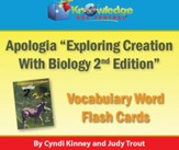 Apologia Exploring Creation With  Biology Vocabulary Word Flash Cards (2nd Edition) - PDF Download [Download]